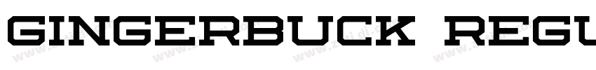 Gingerbuck Regular字体转换
